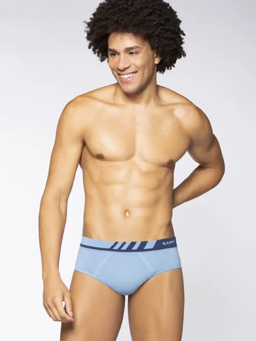 Calzoncillo Slip sin Costuras de Microfibra Essentials Royal