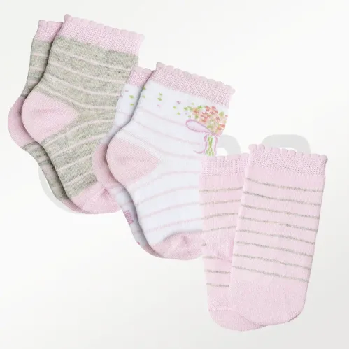 Medias de Algodón Kit x3 Baby