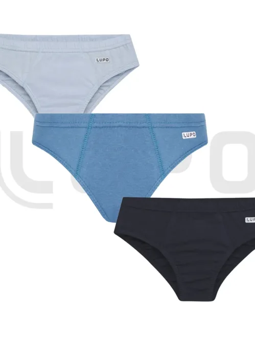 CALZONCILLOS PARA NIÑOS SLIP DE ALGODÓN KIT X3