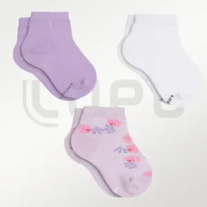 Medias kit x3 Pink flowers