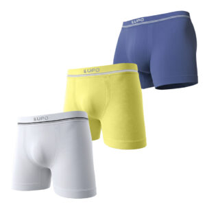 Pack Boxer Hombre x3 sin Costuras de Microfibra Multicolor Essentials